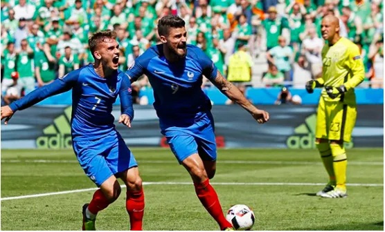 法国对阵爱尔兰：欧洲杯读懂两支球队的对决